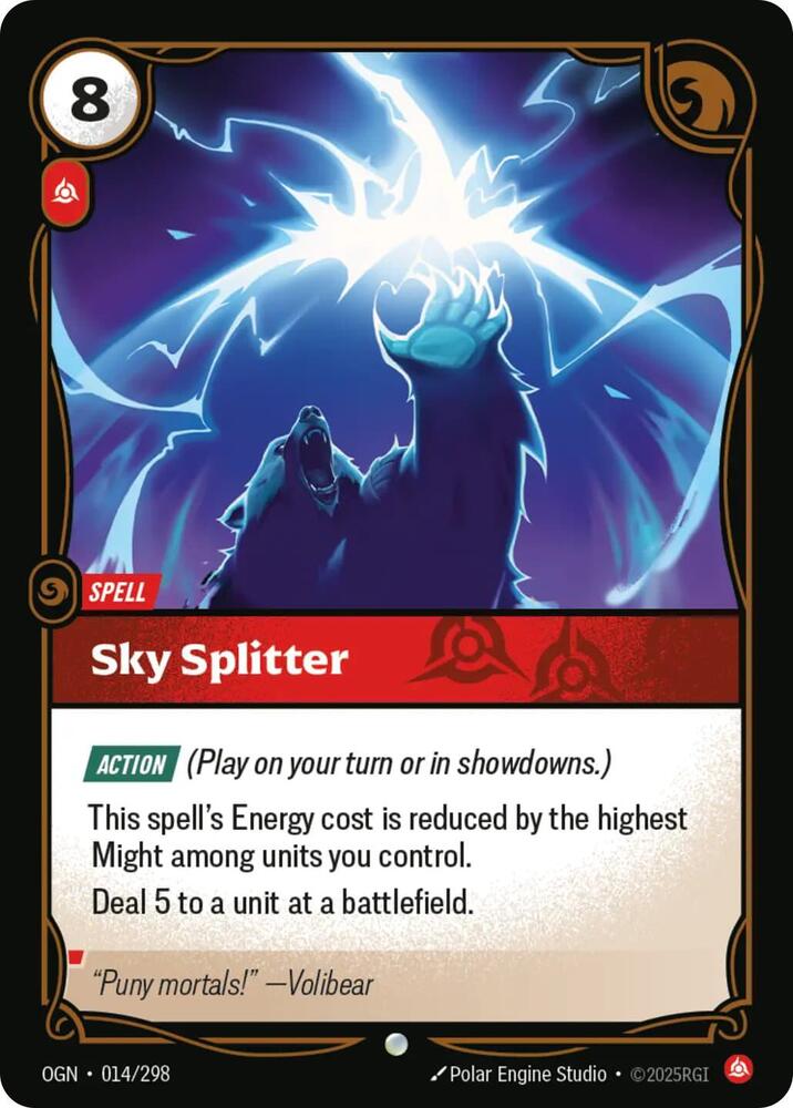 Sky Splitter 014/298 (Origins)  - Foil | Good Games Morley