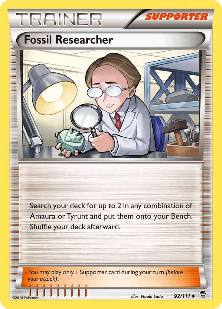 Fossil Researcher (92/111) [XY: Furious Fists] | Good Games Morley