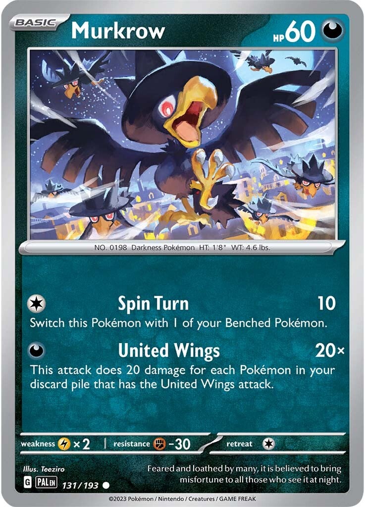 Murkrow (131/193) [Scarlet & Violet: Paldea Evolved] | Good Games Morley