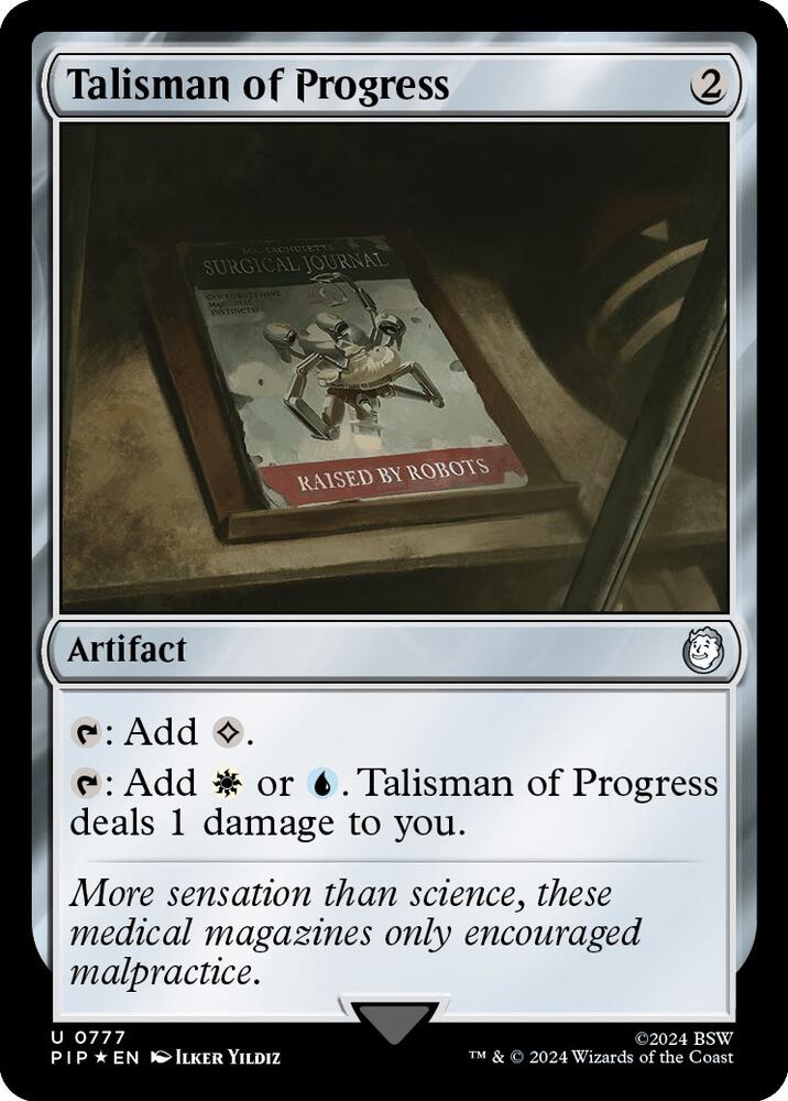 Talisman of Progress 777/326 (Universes Beyond: Fallout)  - Foil | Good Games Morley