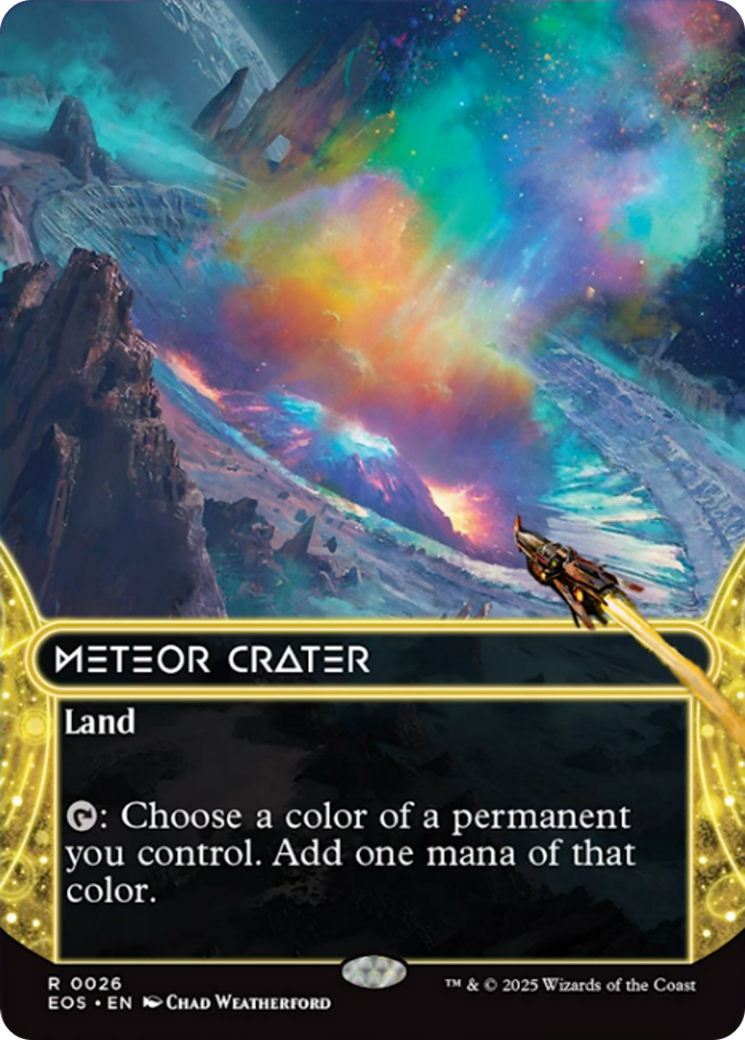 Meteor Crater (0026) (Borderless) [Edge of Eternities: Stellar Sights] | Good Games Morley