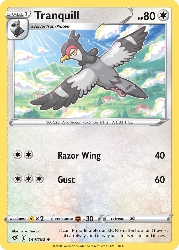 Tranquill (144/192) [Sword & Shield: Rebel Clash] | Good Games Morley