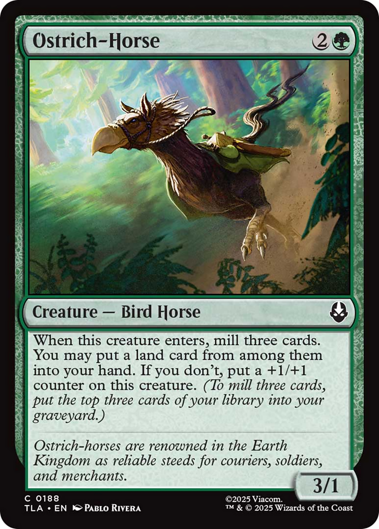 Ostrich-Horse [Avatar: The Last Airbender] | Good Games Morley