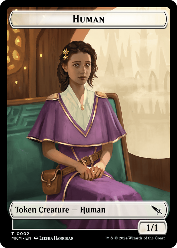 Detective // Human Double-Sided Token [Murders at Karlov Manor Tokens] | Good Games Morley