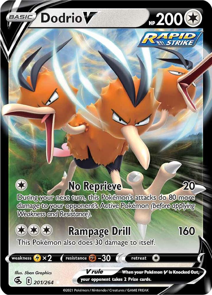 Dodrio V 201/264 (SWSH08: Fusion Strike)  - Holofoil | Good Games Morley