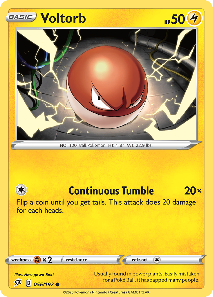 Voltorb (056/192) [Sword & Shield: Rebel Clash] | Good Games Morley
