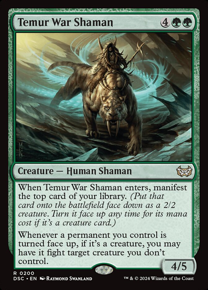 Temur War Shaman 200/40 (Commander: Duskmourn: House of Horror)  | Good Games Morley