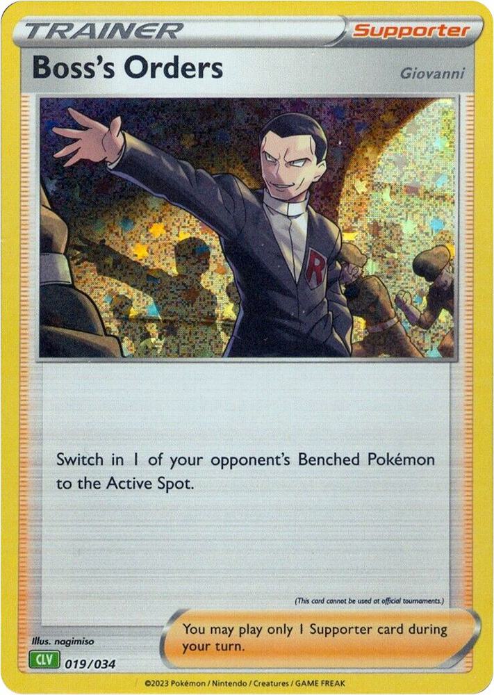 Boss's Orders CLV 019/034 (Trading Card Game Classic)  - Holofoil | Good Games Morley