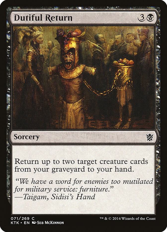 Dutiful Return 71/269 (Khans of Tarkir)  - Foil | Good Games Morley