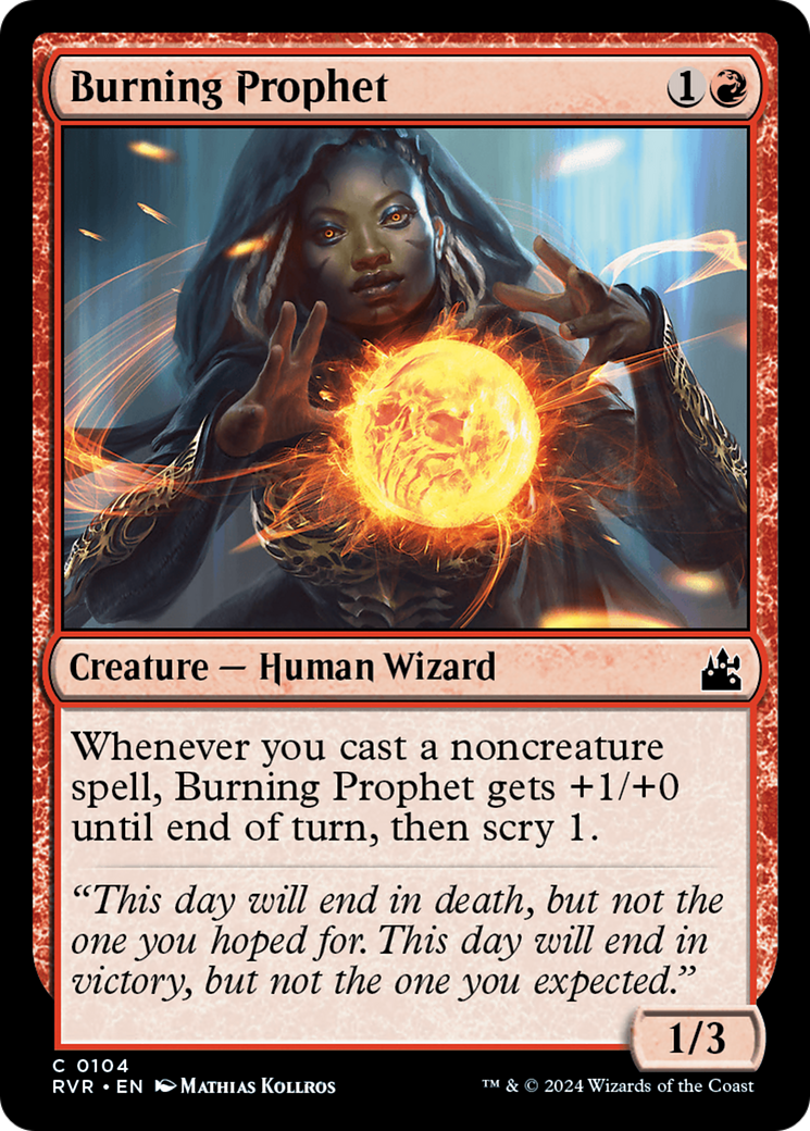 Burning Prophet [Ravnica Remastered] | Good Games Morley