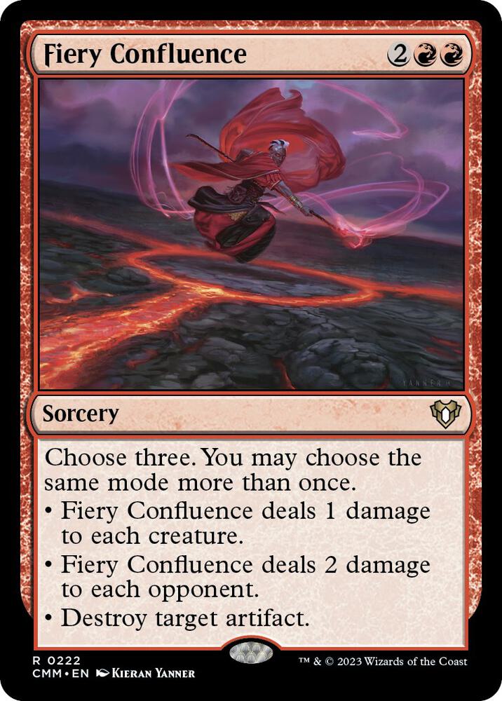 Fiery Confluence 222 (Commander Masters)  - Foil | Good Games Morley