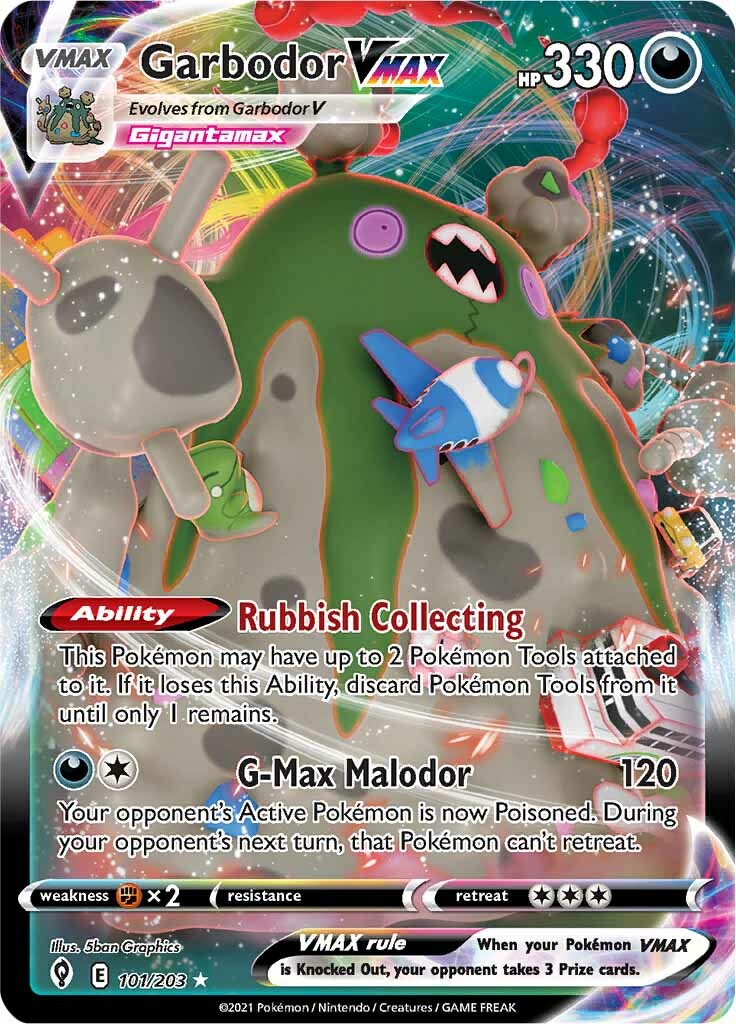 Garbodor VMAX (101/203) [Sword & Shield: Evolving Skies] | Good Games Morley