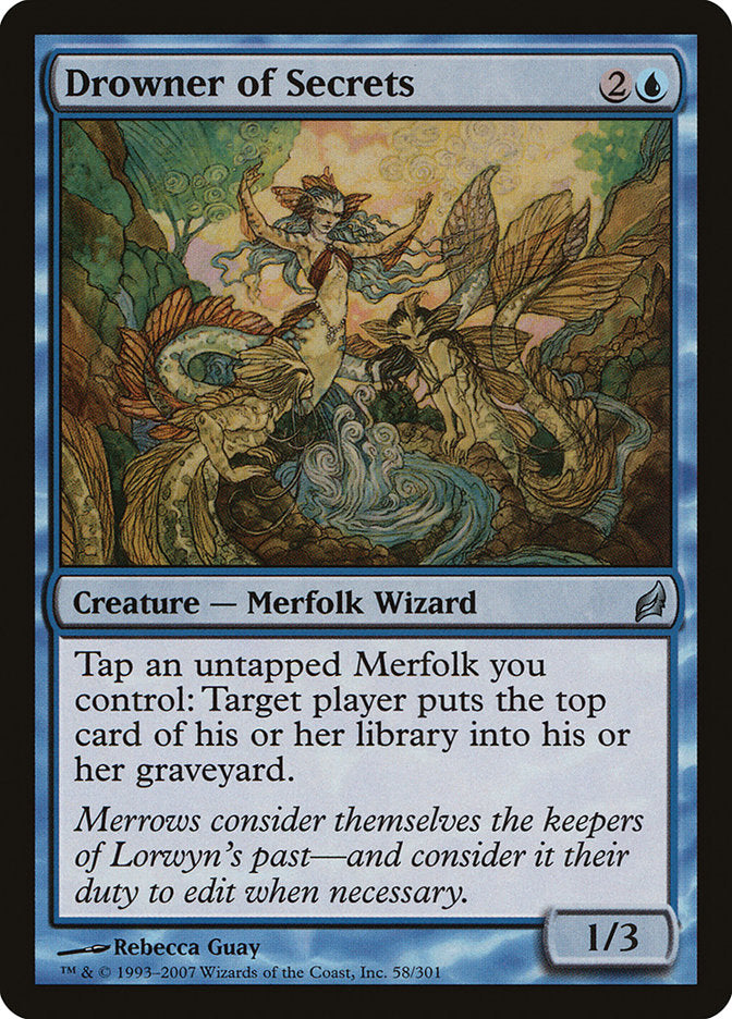 Drowner of Secrets 58/301 (Lorwyn)  - Foil | Good Games Morley