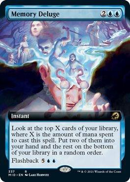 Memory Deluge Extended Art 337/277 (Innistrad: Midnight Hunt)  | Good Games Morley