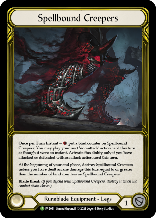 Spellbound Creepers (Golden) [FAB051] (Promo)  Cold Foil | Good Games Morley