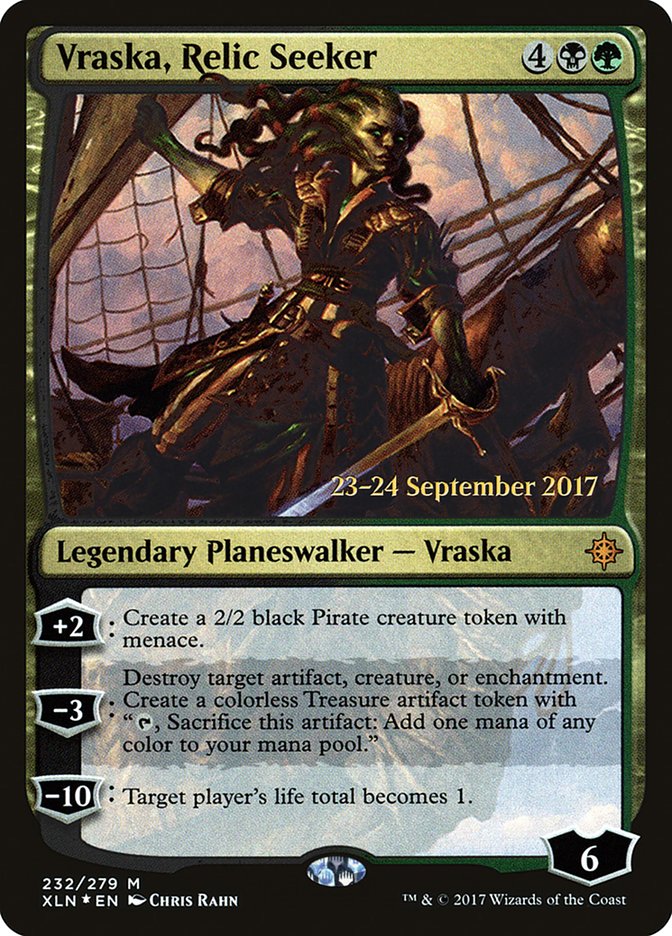 Vraska, Relic Seeker [Ixalan Prerelease Promos] | Good Games Morley