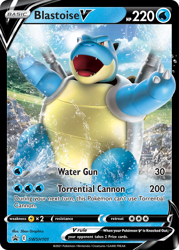Blastoise V (SWSH101) [Sword & Shield: Black Star Promos] | Good Games Morley