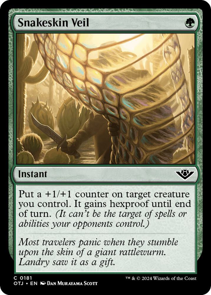 Snakeskin Veil 181 (Outlaws of Thunder Junction)  - Foil | Good Games Morley