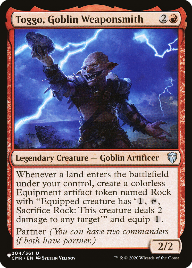 Toggo, Goblin Weaponsmith [The List] | Good Games Morley