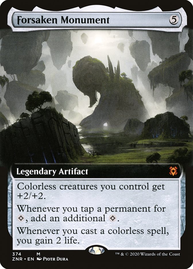 Forsaken Monument (Extended Art) [Zendikar Rising] | Good Games Morley