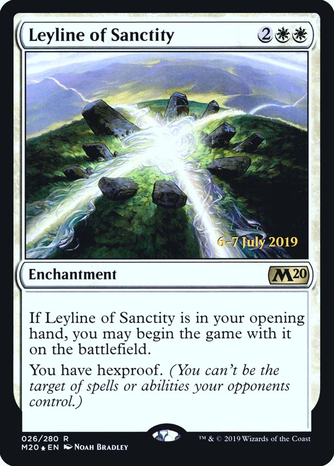 Leyline of Sanctity [Core Set 2020 Prerelease Promos] | Good Games Morley