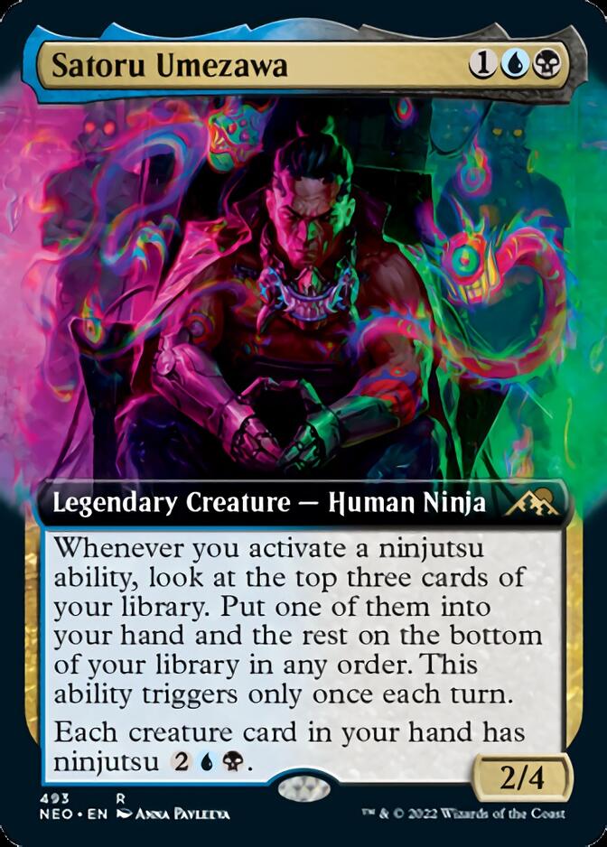 Satoru Umezawa (Extended Art) [Kamigawa: Neon Dynasty] | Good Games Morley