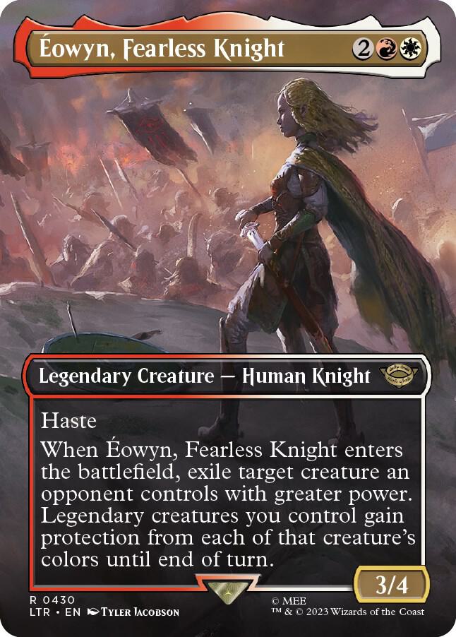 Éowyn, Fearless Knight 430/281 (Universes Beyond: The Lord of the Rings: Tales of Middle-earth)  - Borderless Foil | Good Games Morley