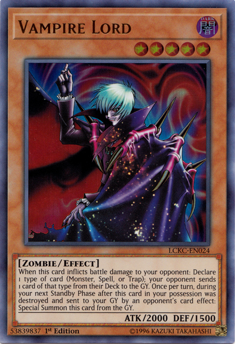 Vampire Lord [LCKC-EN024] Ultra Rare | Good Games Morley