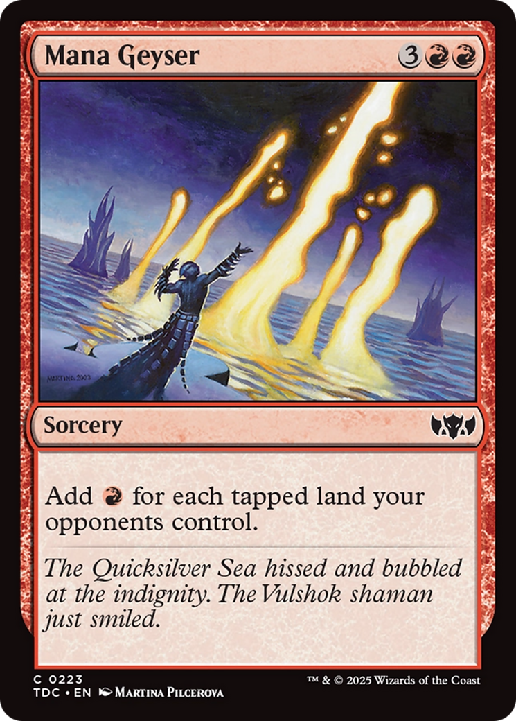 Mana Geyser [Tarkir: Dragonstorm Commander] | Good Games Morley