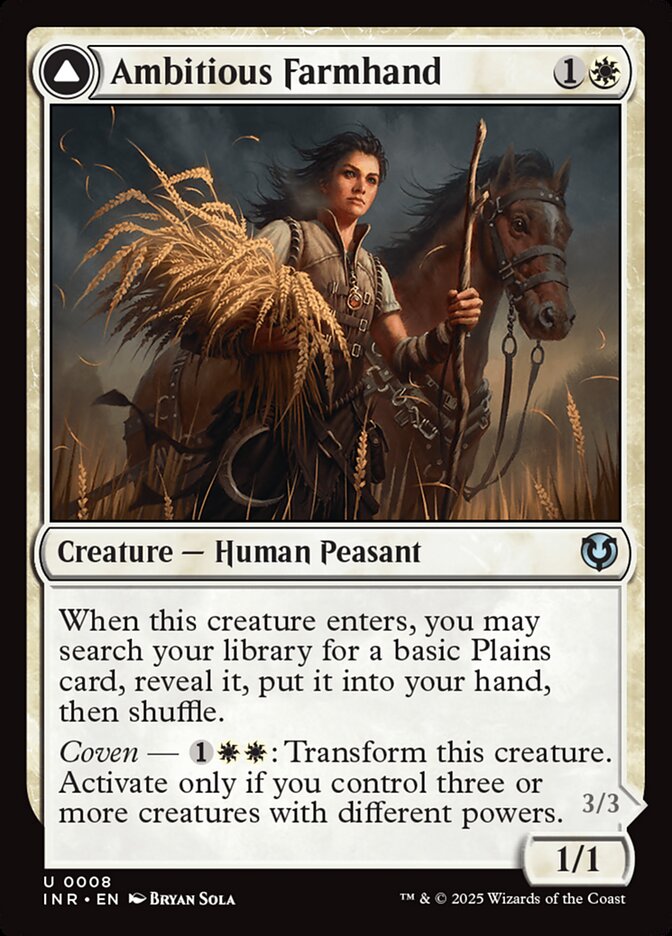 Ambitious Farmhand // Seasoned Cathar 8/287 (Innistrad Remastered)  | Good Games Morley