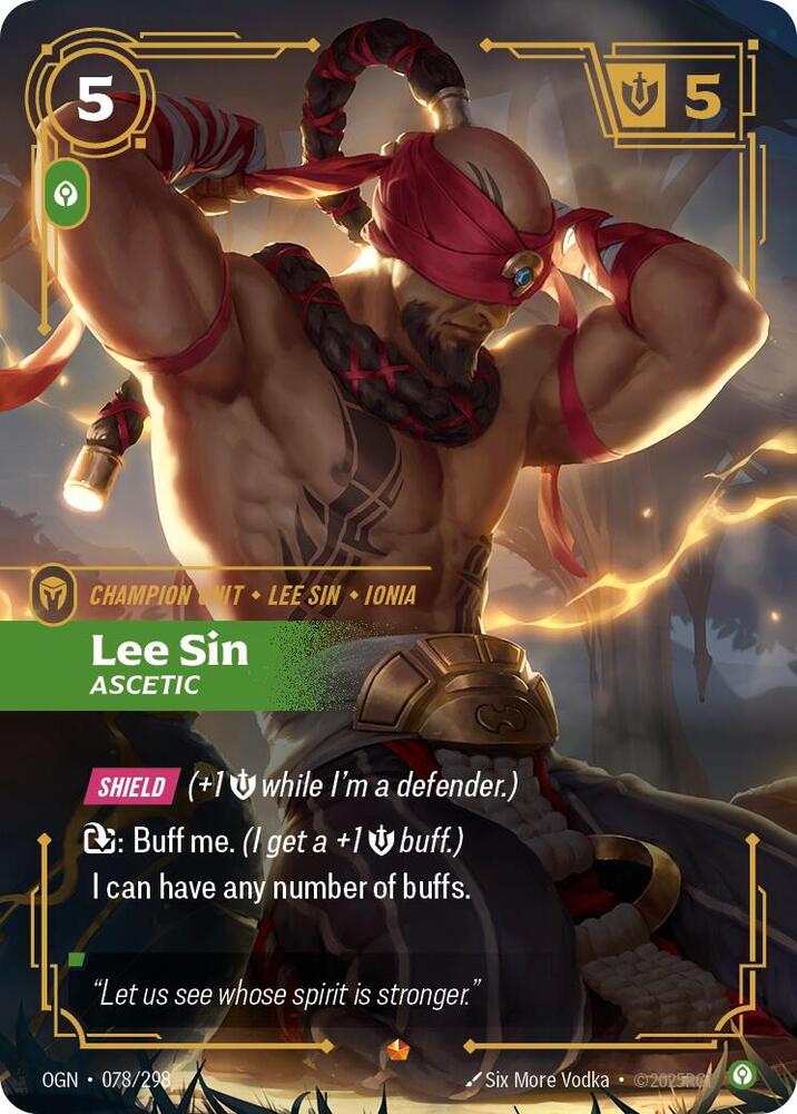 Lee Sin - Ascetic 078/298 (Origins)  - Foil | Good Games Morley