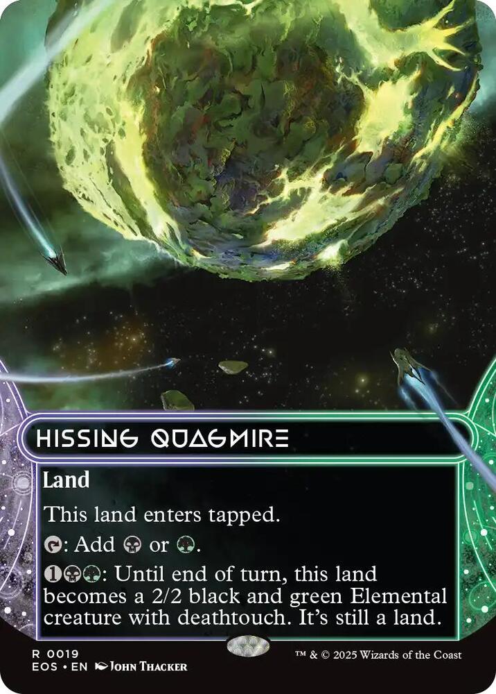 Hissing Quagmire  19 (Edge of Eternities: Stellar Sights)  - Borderless Foil | Good Games Morley