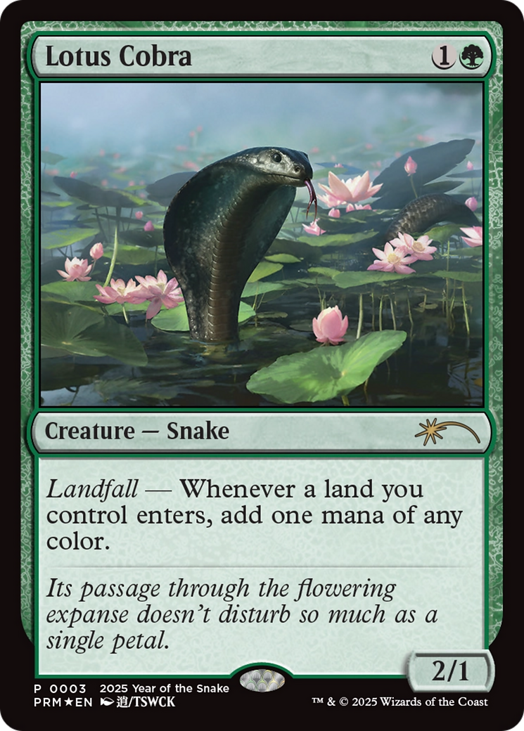 Lotus Cobra (Year of the Snake 2025) [Standard Showdown Promos] | Good Games Morley