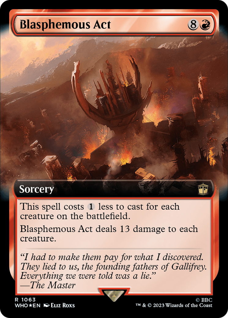 Blasphemous Act (Extended Art) (Surge Foil) [Doctor Who] | Good Games Morley