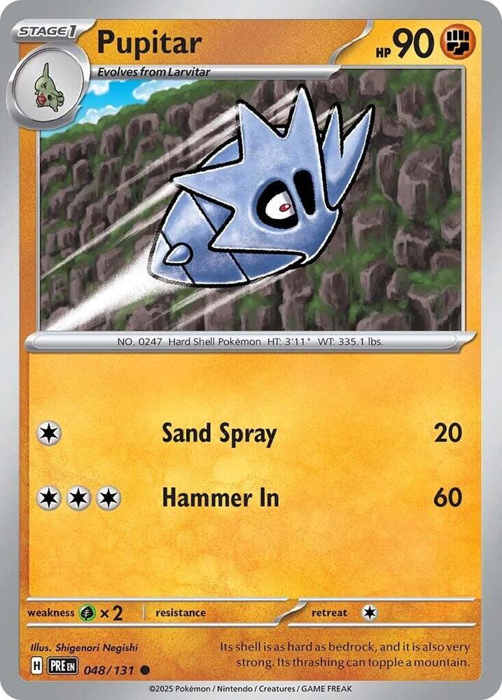 Pupitar (048/131) [Scarlet & Violet: Prismatic Evolutions] | Good Games Morley