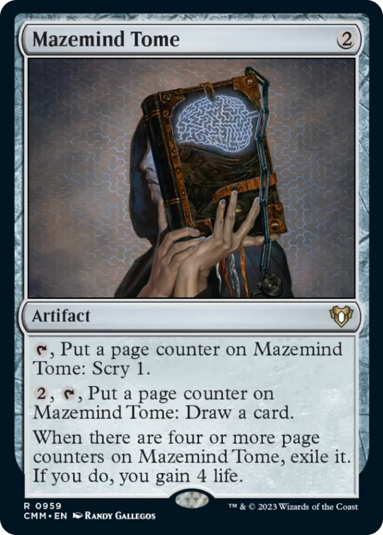 Mazemind Tome [Commander Masters] | Good Games Morley