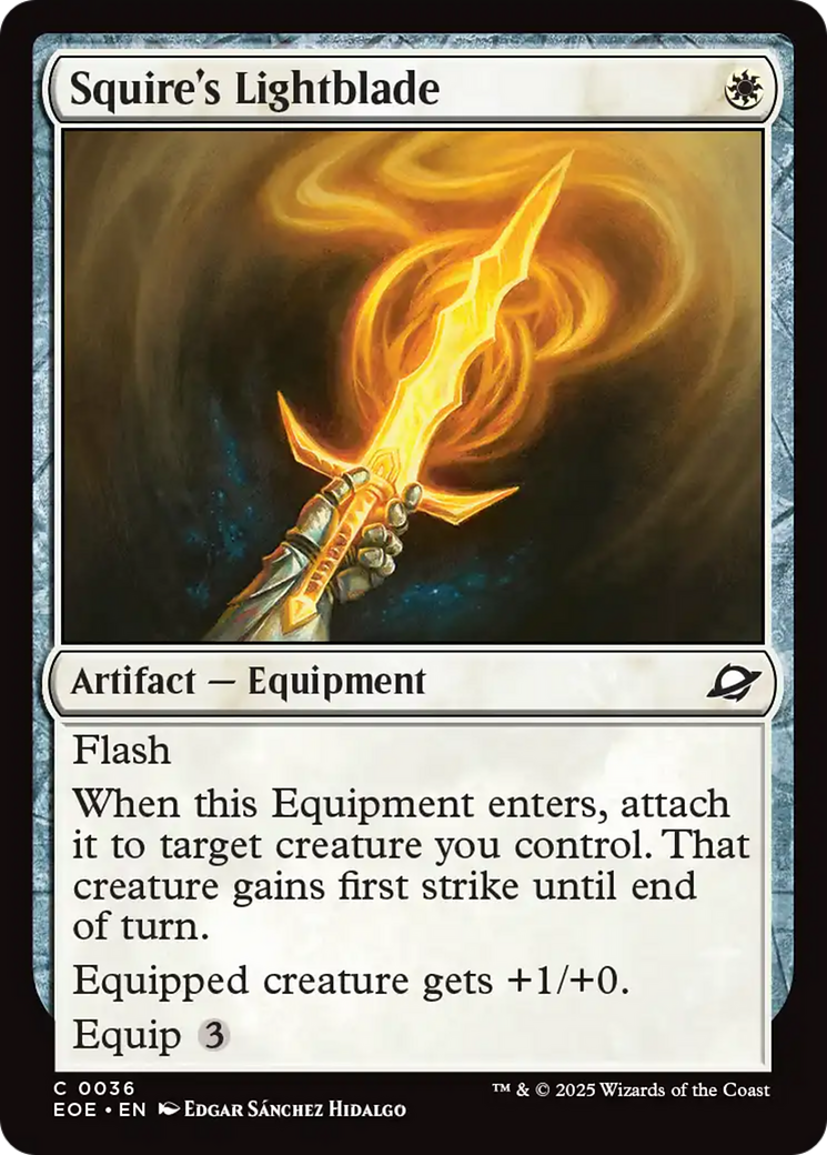 Squire's Lightblade [Edge of Eternities] | Good Games Morley