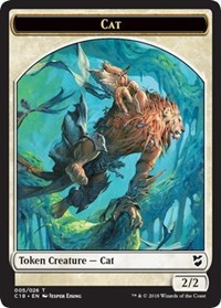 Cat // Soldier Double-Sided Token [Commander 2018 Tokens] | Good Games Morley