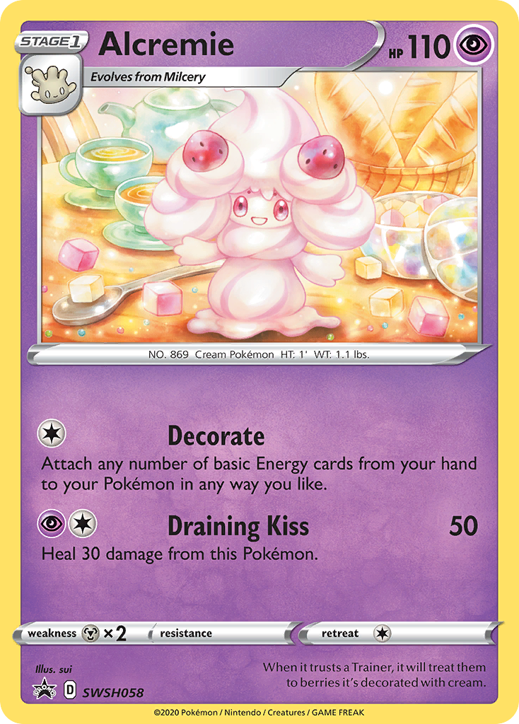 Alcremie (SWSH058) [Sword & Shield: Black Star Promos] | Good Games Morley