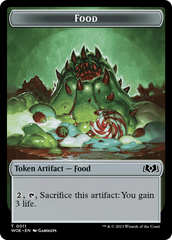 Beast // Food (0011) Double-Sided Token [Wilds of Eldraine Tokens] | Good Games Morley
