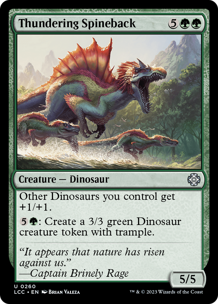Thundering Spineback [The Lost Caverns of Ixalan Commander] | Good Games Morley