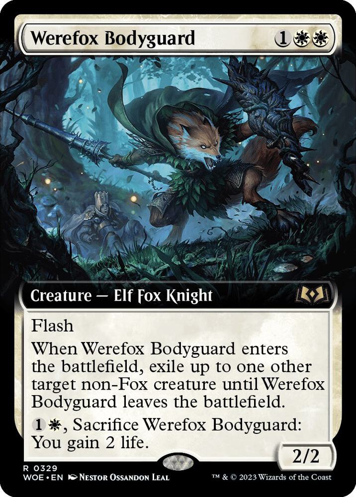 Werefox Bodyguard 329/276 (Wilds of Eldraine)  - Extended Art | Good Games Morley