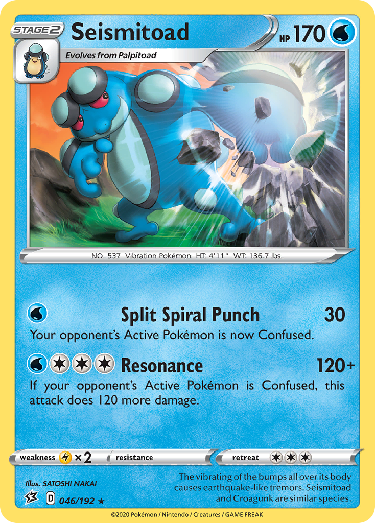 Seismitoad (046/192) [Sword & Shield: Rebel Clash] | Good Games Morley