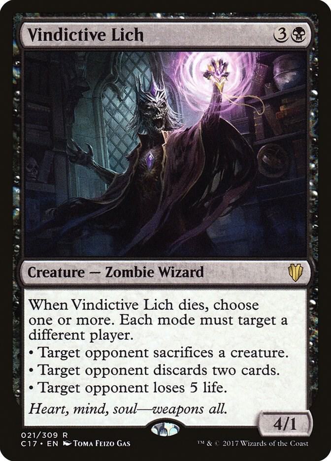 Vindictive Lich 21/309 (Commander 2017)  | Good Games Morley