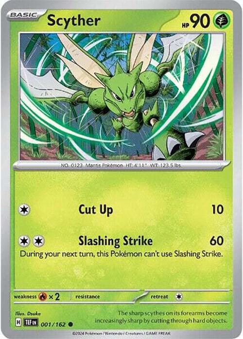 Scyther 001/162 (SV05: Temporal Forces)  - Reverse Holofoil | Good Games Morley