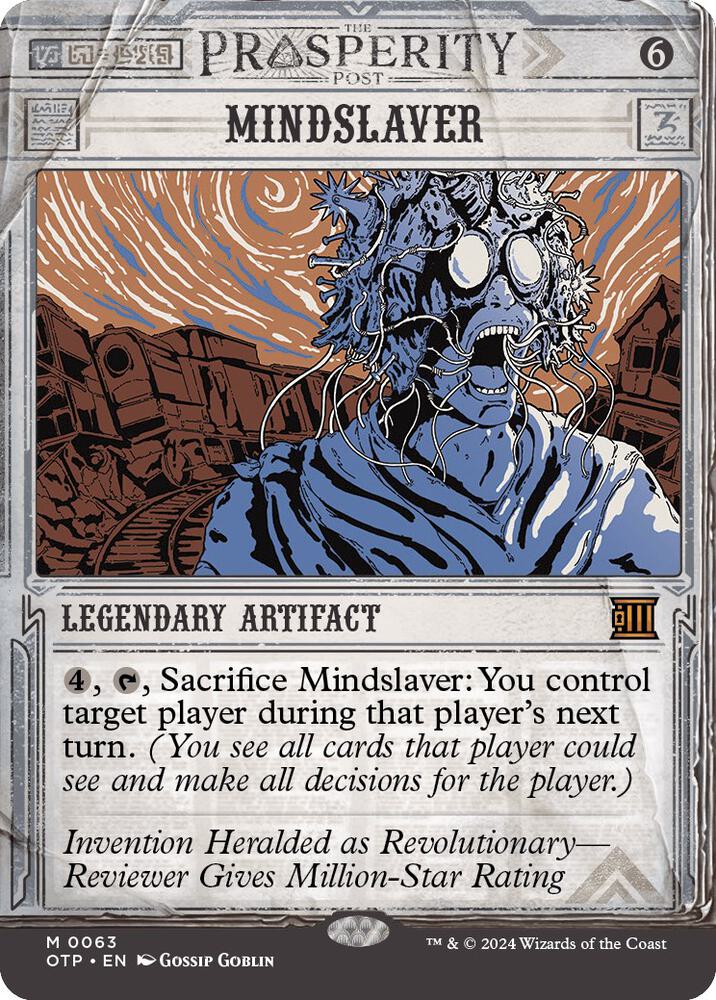 Mindslaver 63 (Outlaws of Thunder Junction: Breaking News)  - Showcase Foil | Good Games Morley