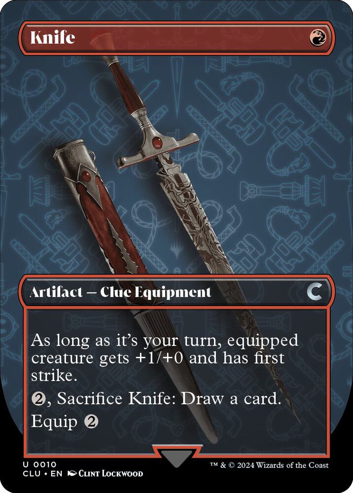 Knife 10/284 (Ravnica: Clue Edition)  - Borderless | Good Games Morley