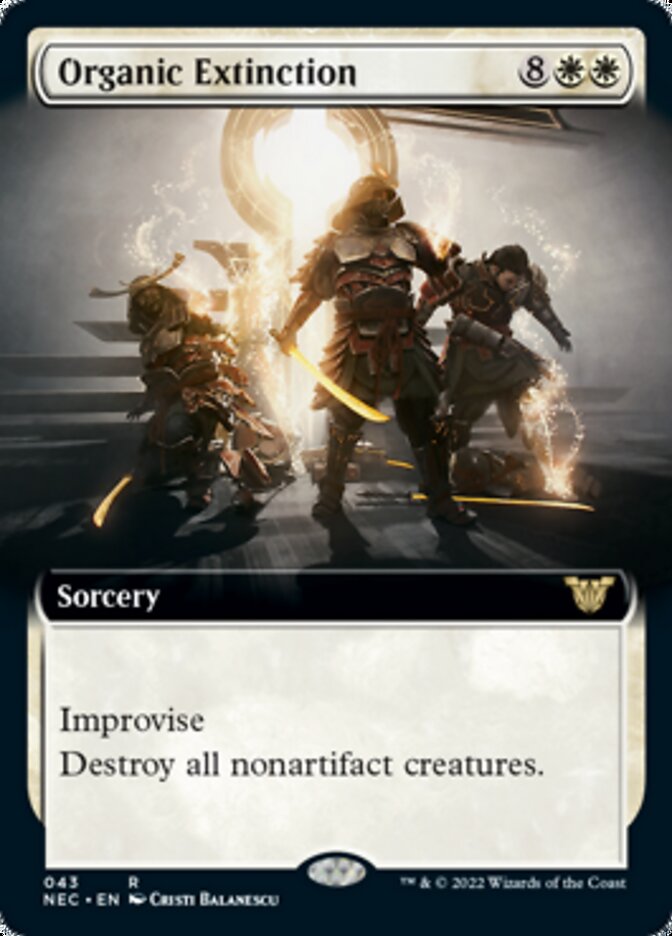 Organic Extinction (Extended Art) [Kamigawa: Neon Dynasty Commander] | Good Games Morley