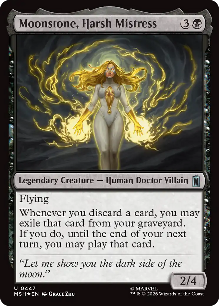 Moonstone, Harsh Mistress (Surge Foil) [Marvel Super Heroes] | Good Games Morley