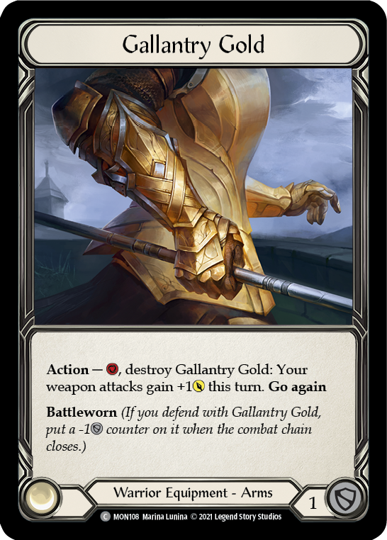 Gallantry Gold [MON108] (Monarch)  1st Edition Normal | Good Games Morley
